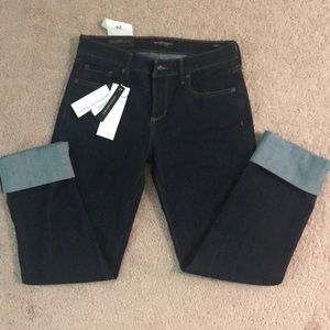 Cropped dark jeans